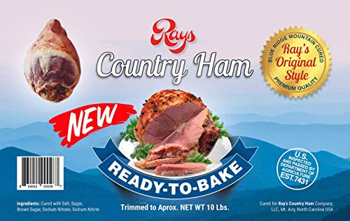 Rays Whole Bone-In Country Ham Ready-To-Bake 10 Lb. #TOP6
