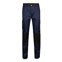 Velilla 103020B; Pantaloni Bicolore Multitasche; Colore Blu Navy e Nero; Taglie Europee 44; Taglie Italiane 48