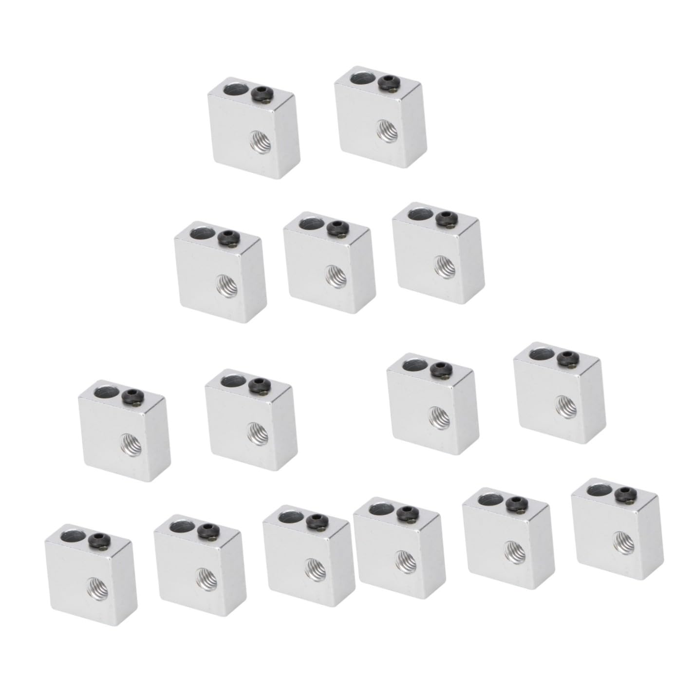 Gatuida 15 Piezas bloque calentador para impresora 3d bloque calentamiento del cabezal impresión bloque calefactor la extrusora calentadores bloque calentador impresora 3d