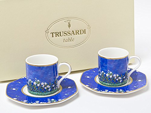 Amazon | トラサルディ TRUSSARDI ペアコーヒーカップ＆ソーサー