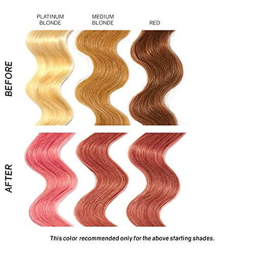 Overtone Haircare Semi-Permanent Color Depositing Conditioner With Shea Butter & Coconut Oil, Original Rose Gold, Cruelty-Free, 8 Oz #TOP3