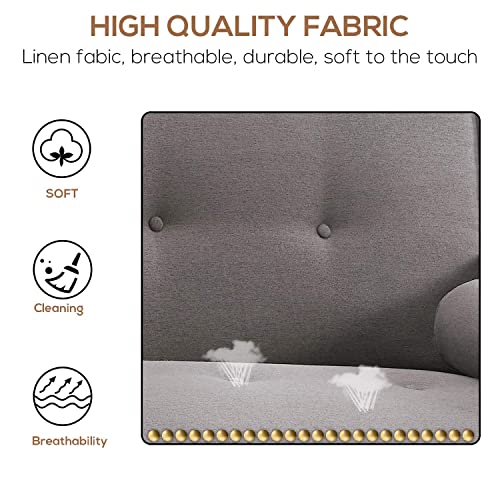 Recaceik Modern Futon Sofa Bed, Convertible Folding Sofa Couch Loveseat Couch Living Room Folding Sleeper With 2 Pillows Furniture For Small Apartment, Space, Home #TOP7