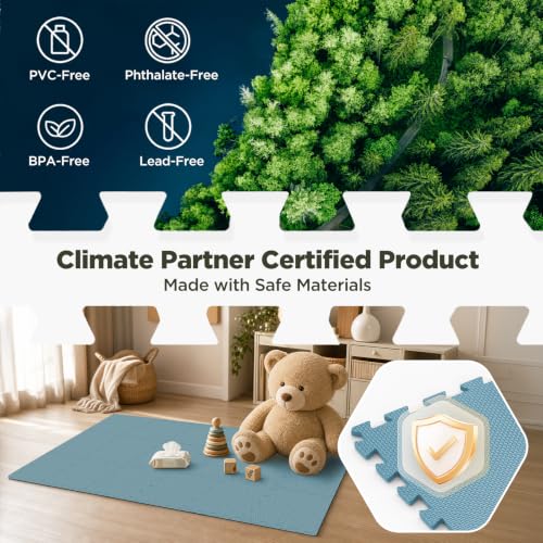 Image of AIRHOP 36 PCS Gym Floor Mat, EVA Foam Puzzle Gym Mat, High-Density Interlocking Foam Floor Tiles for Home Gym, Play Workout Garage Kitchen Flooring 12.6 inchx12.6 inchx0.4 inch