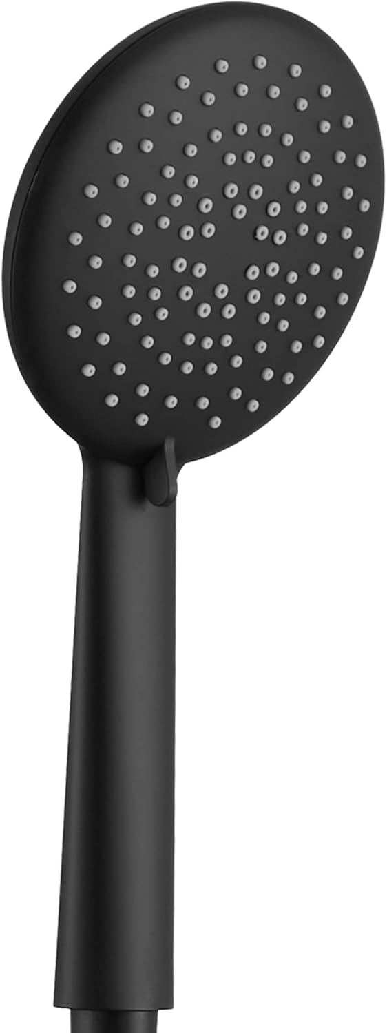 Gabrylly 5-Setting High Pressure Handheld Shower Head, Matte Black（Only Shower Head）