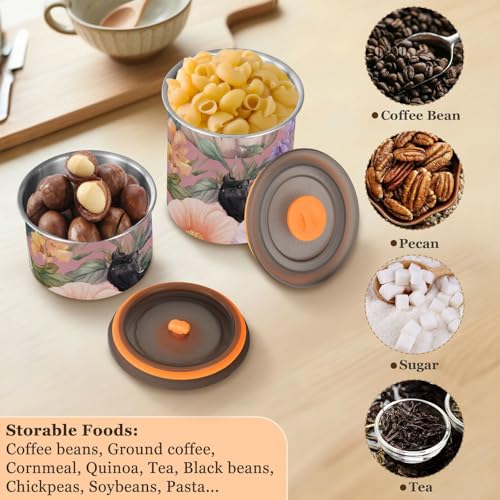 Contenedor hermético para café OTVEE 500ml acero inoxidable miniatura 6