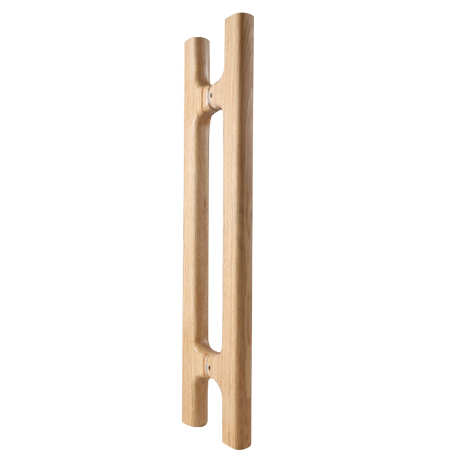 Poignée de porte en bois de douche en verre ou métal pour fixation dos à dos