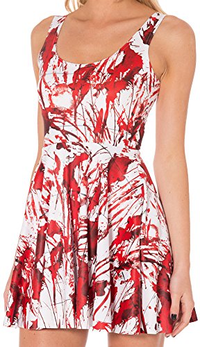 Image of Sister Amy Printed Elastic Sleeveless Shaping Breathable Camisole Skater Dress