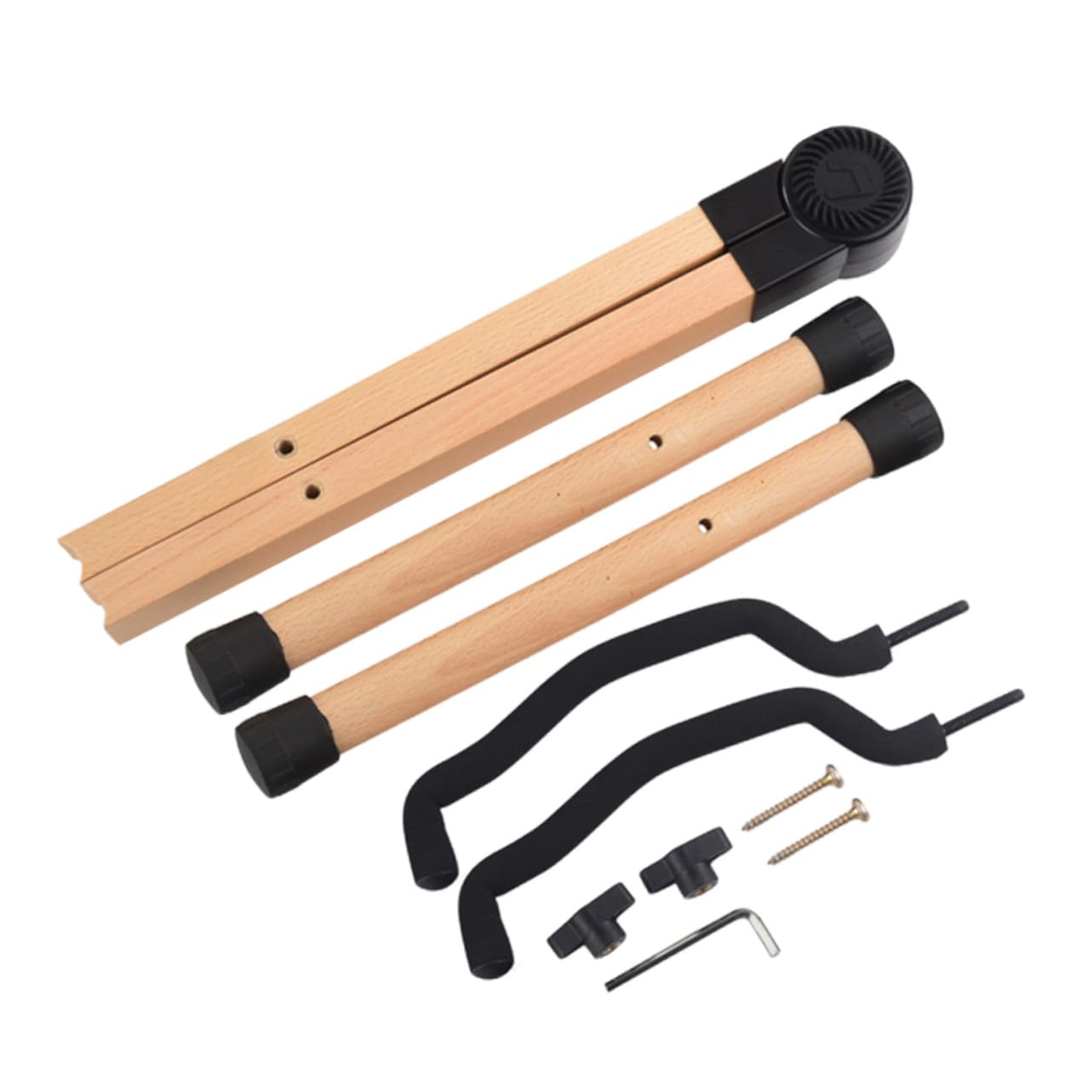 minkissy Supporto per Chitarra in Legno Pieghevole Stand per Chitarra Acustica Classica ed Elettrica Stabile per Esposizione e Trasporto