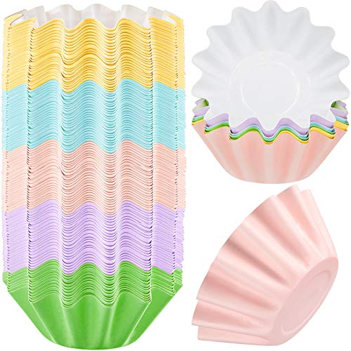 Wax Melt Warmer Liners Reusable Wax Liner Candle Popper Liner Leakproof Wax Tray for Scented Wax Electric Wax Warmers, Plug in Warmers, Candle Warmer (Pink, Blue, Green, Yellow, Purple,150 Pieces)