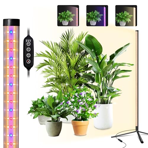 Standing Grow Light for Indoor Plants with Timer,42W Vertical Grow Lights for Indoor Plants Full Spectrum,4FT T8 243LED Plant Lights for Indoor Growing with 3 Lighting Modes for Tall Plants(1 Pack) Standing Grow Light for Indoor Plants with Timer,42W Vertical Grow Lights for Indoor Plants Full Spectrum,4FT T8 243LED Plant Lights for Indoor Growing with 3 Lighting Modes for Tall Plants(1 Pack)