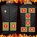 Heated Vest for Women Men, Fashion Printed 9-zones Heating Jacket Cozy Mock Neck Winter Outdoor Thermal Waistcoat