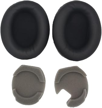 1000XM4 Replacement Earpad for Sony WH-1000XM4 Over-Ear Headphones, XM4 Ear Cushions Cup Cover Earmuff with Softer Protein Leather Memory Foam, WH1000XM4 Repair Part Accessories, Black