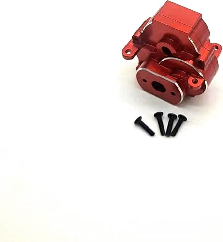 Carcasa de caja de cambios de aluminio para 118 RC Crawler TRX4M Upgrade (rojo)
