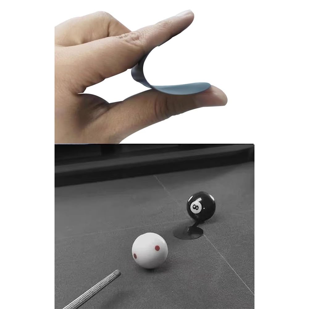 QOXEZY Pool Aim Training Aid – Set di 4 cuscinetti in plastica leggera per allenamento da biliardo