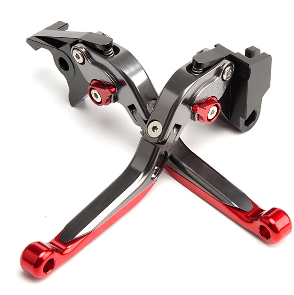 E-SPEEDMTC for Triumph Speed 400 2024 Modified CNC Aluminum Alloy Length Adjustable Foldable Brake Clutch Lever Accessories (Red)