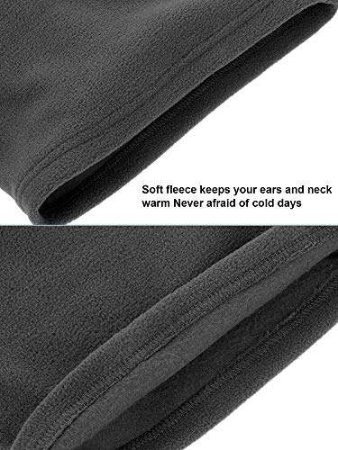 Satinior SATINIOR-F-EAR WARMERS-02 6 Pieces Ear Warmer Headband Warmer Face Mask Fleece Neck Gaiter Touch Screen Winter Knit Gloves thumb #5