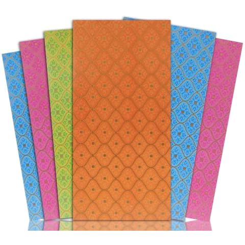 NFH Shagun Money Envelopes (Pack of 20) Fancy Gifting Wallets for Wedding Eid Diwali Christmas Cover