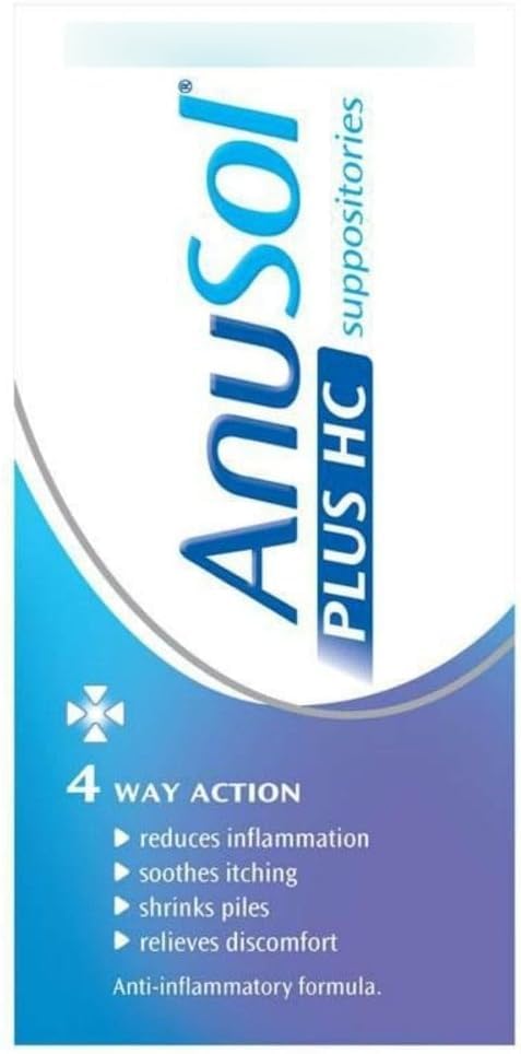 Plus HC Hemorrhoid Relief Suppositories 12 Suppositories
