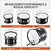 VEVOR Kids Drum Set, 5 Piece 16in Beginner Youth Full Drum Set with Bass Toms Snare Floor Drum Adjustable Throne Cymbal Hi-Hat Pedal and Two Pairs of Drumsticks, Starter Drum Kit for Child Kids, Black