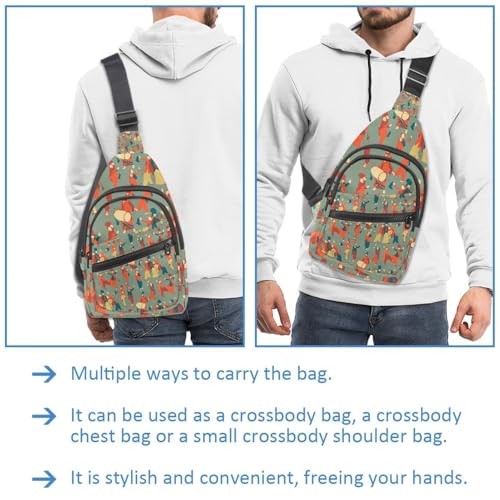 Sac de poitrine pour le travail et magasinage qui libère vos mains