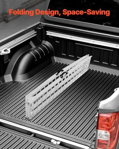 VEVOR 272,2 kg, 1 Stück, robuste, breitere Oberfläche, universelle stabile Laderampe mit Griffen, passend für Motorrad, Elektro, Fahrrad usw., Silber, 3050 x 295 x 47 mm