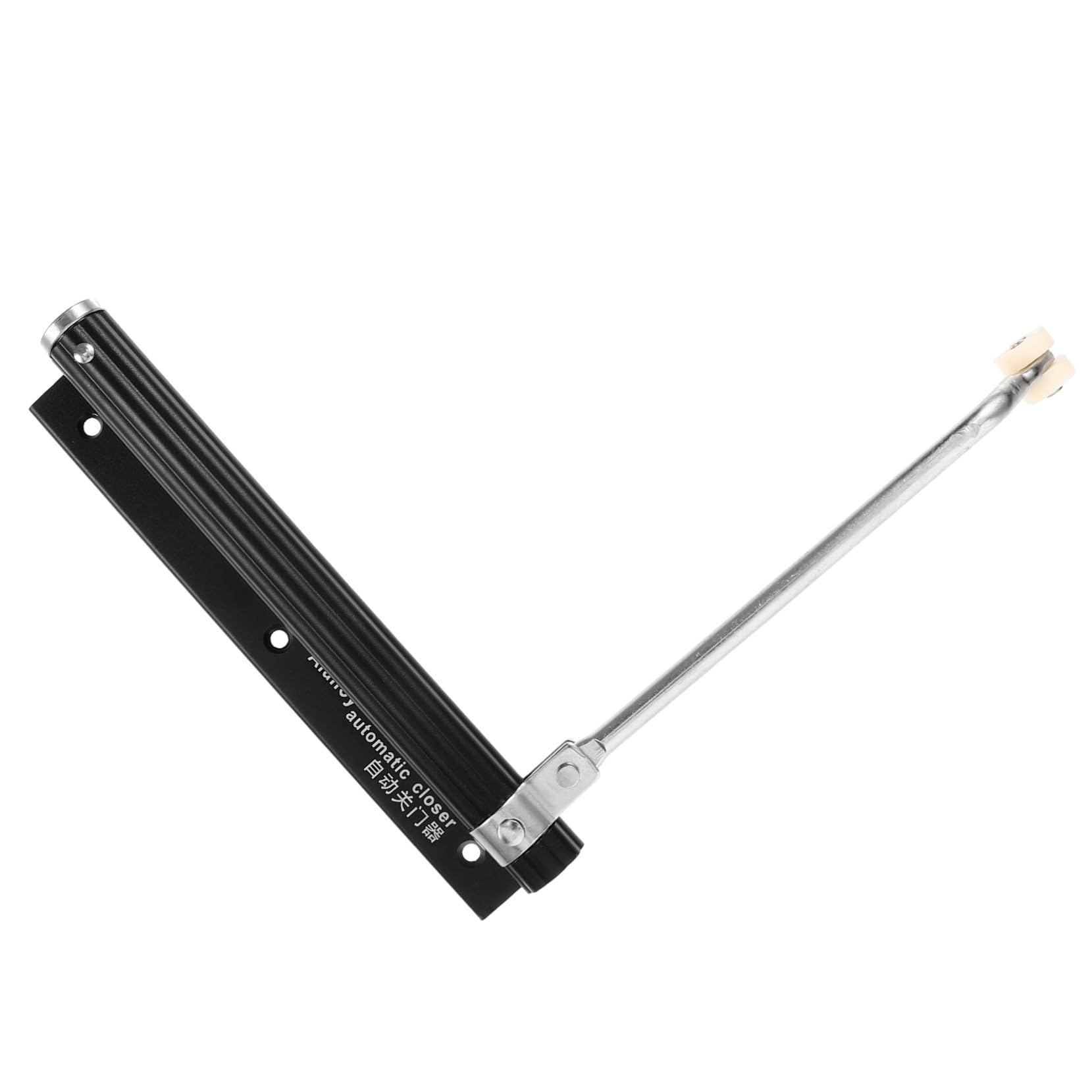 Cierrapuertas automático de aleación duradera y elegante acabado negro