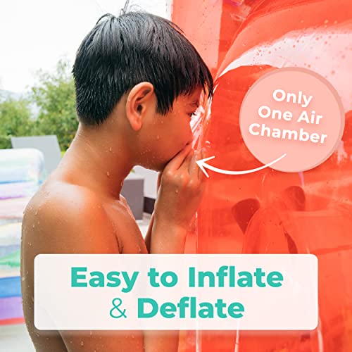 Greenco Giant Inflatable Watermelon Slice Pool Float | Watermelon Inflatable Lounger With Connectors And Cup Holder | Inflatable Pool Floats, Inflatable Raft For Summer| Giant Pool Lounger, 6 X 5 Ft #TOP4