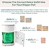 Diaper Dekor Plus Hands-Free Diaper Pail Gift Set | Just Step–Drop–Done | Doesn’t Absorb Odors | Includes 1yr of Refills | Great for Cloth Diapers | 70% Recycled Materials | EKO White #5