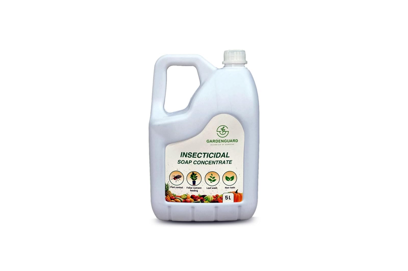GardenGuard Insecticidal Soap Concentrate - 5L Non toxic Organic Pesticide, Plant Cleaner, Natural surfactant, Biodegradable (5L) (B0D5MCHM4R) Amazon Price History, Amazon Price Tracker
