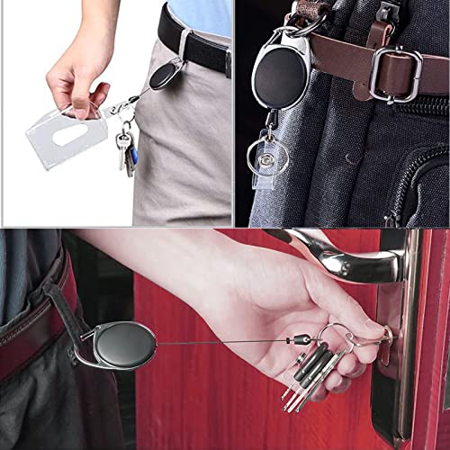 Jinpojun Porta Badge Retrattile,Porta Badge con