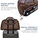 TIDING Full Grain Leather Duffle Bag for Men - 20 Inch TSA Approved Carry On Weekender Overnight Travel Duffel Bags