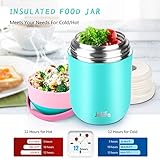 16oz Insulated Food Jar Hot Food Containers for Lunch School Soup Thermos for Kids