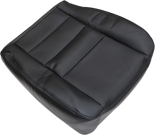 Miniatura 2 de Priprilod Funda de asiento de repuesto de cuero negro para parte inferior del conductor compatible con Ford F250 F350 F450 F550 Lariat XLT 2002 2003