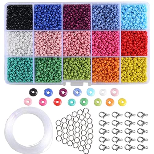 7000 peças miçangas de 3mm faça você kit de ferramentas miçangas, pingentes artes da,