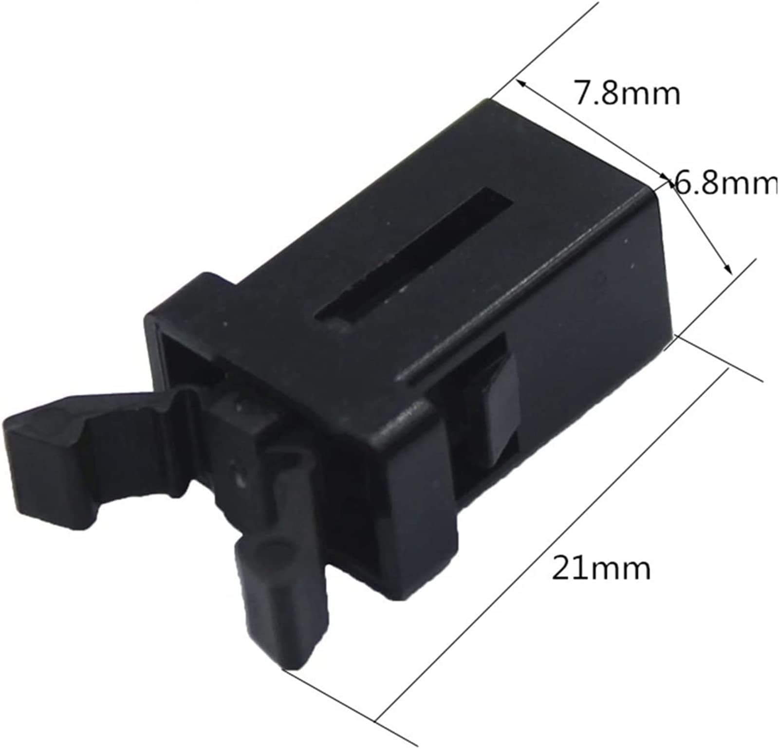 Interruptor Micro interruptor 100 Uds PR-001 cerradura de puerta pequeña interruptor de bloqueo for decodificador de aire acondicionado MS TV EVD cubierta de puerta de DVD interruptor electronico (Co