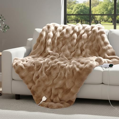 TIMBERHIDE faux rabbit fur oversized blanket
