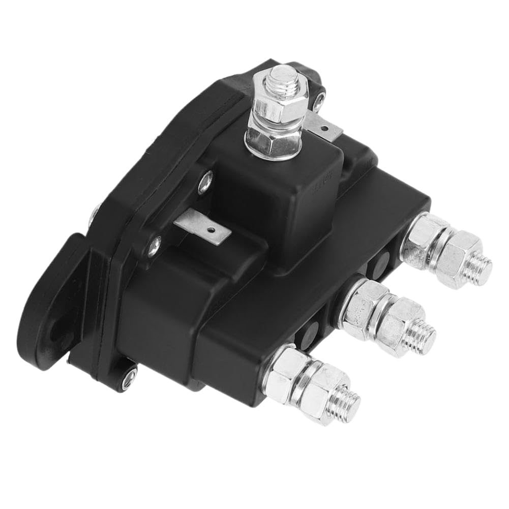 Contacteur de relais de commutateur de solénoïde d'inversion de moteur de treuil de 6 bornes 12V Compatible avec