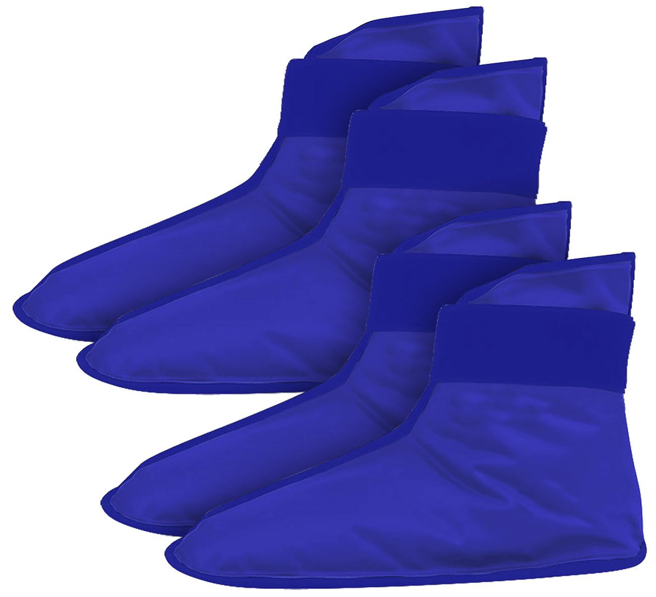 Newgen Medicals Kühlsocken: 4er-Set Gel-Kühlschuhe mit Stoff-Sohle, auch für Wärmeanwendung (Wärmeanwendung Fuß, Kühlende Fußschuhe, Kühl)