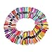 Produktbild Wohlstand Stickgarn,Embroidery Threads,Embroidery Floss,Multifarben Weicher Baumwolle perfekt für Bracelets Stickerei Basteln Crafts Set,Freundschaftsbänder,Bracelets,Stickerei, Kreuzstich 8m 6-fädig
