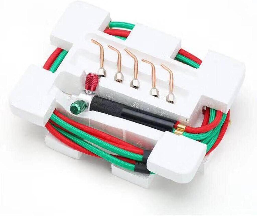 Mini Gas Blow Torch Soldering Solder Jewelry Welding Tool with 1700¡æ Max Temperature, Ideal for Gold/Silver/Pewter Alloy, 18.5x13.7x4.9cm, for Jewelers and Craftsmen