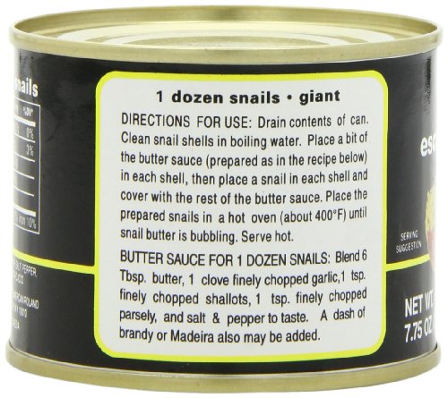Roland Escargot Snails, Giant, 7.75 Ounce (Pack of 12)