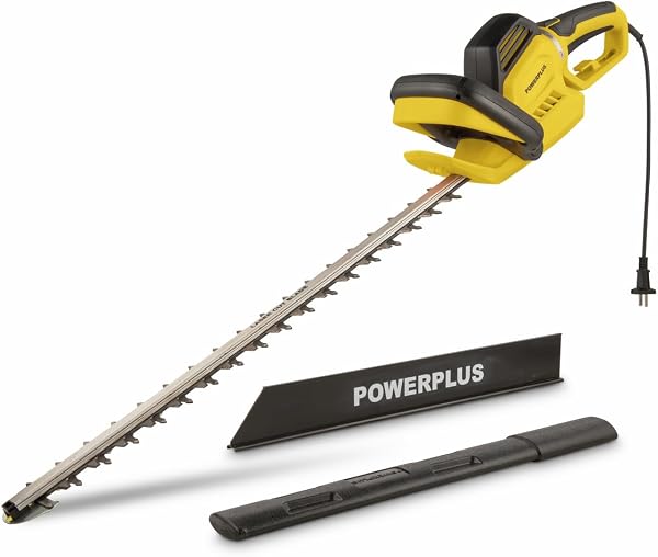 Taille-haie électrique 750 W, lame double 700 mm, poignée rotative, 3,7 kg