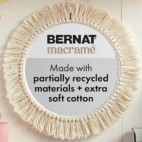Bernat Macrame Gray Brown Yarn - 3 Pack Of 250G/8.8Oz - Cotton - #6 Super Bulky - Knitting/Crochet #TOP3