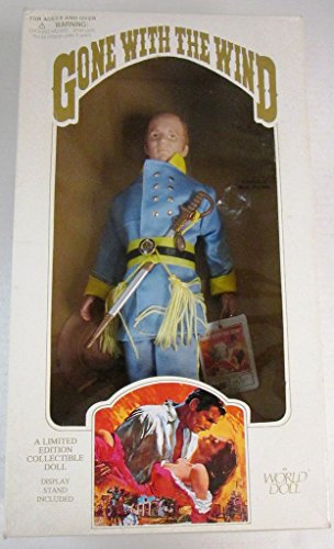 World Doll 1989 Gone With The Wind Limited Edition Portrait Doll Collection from the Original Screenplay 12 Inch Doll - Ashley Wilkes with Display Stand