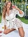 Avidlove Lingerie for Women See Through Robe Lace Dress Babydoll Lingerie Mesh Nightgown White M