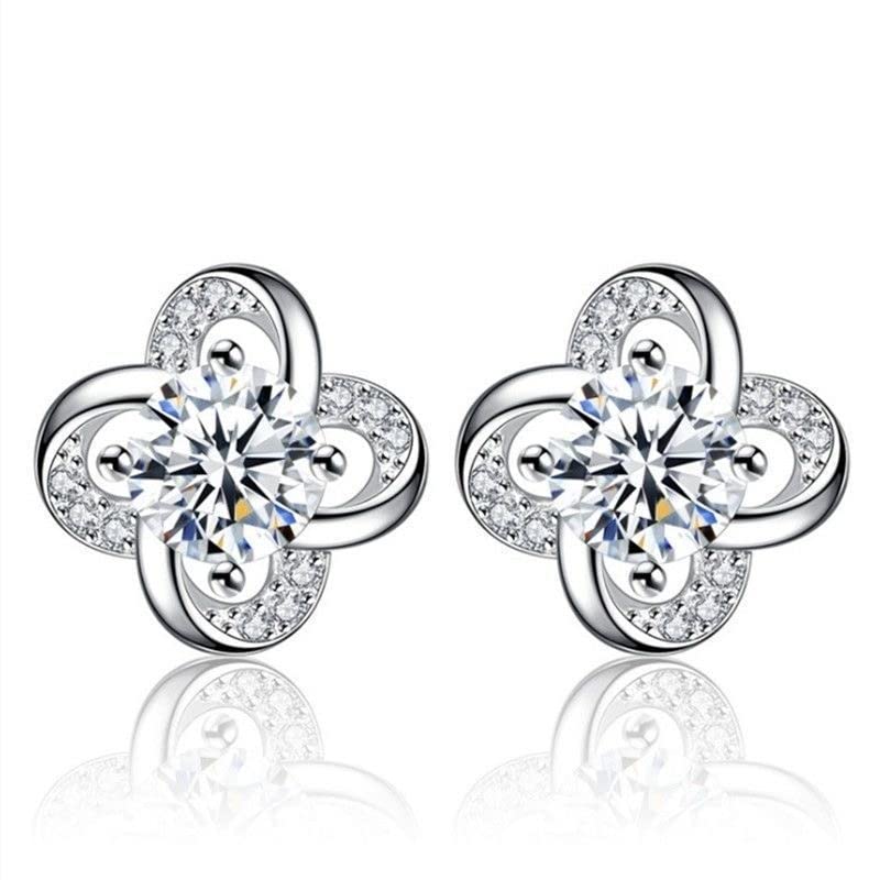 Boucles d'oreilles argent 925 femme anti-irritation, clous d'oreilles confort pour la fête
