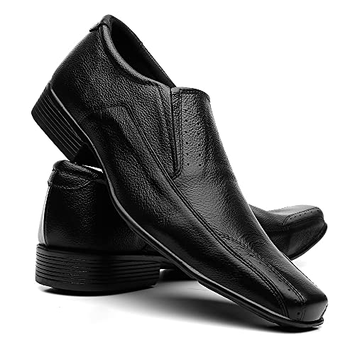 Kit 2 Pares de Sapato Social Masculino em Couro com Cadarço e Liso (br_footwear_size_system, adult,