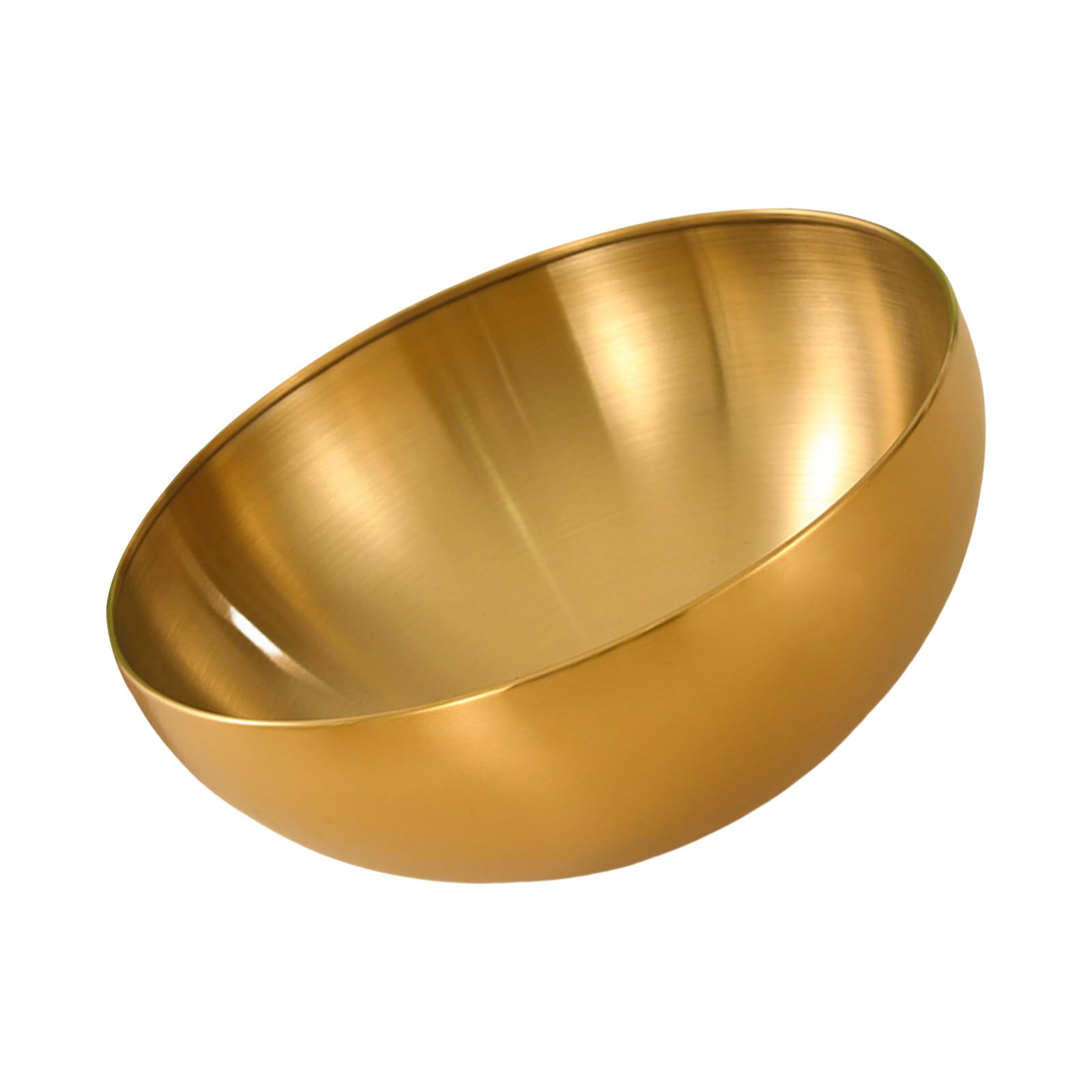 Xinsheinelry Stainless Steel Meal Prepping Bowl Easy to Clean Serving Bowls Salad Bowl Practical Mixing for Salad Elegant Tableware