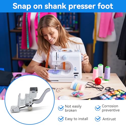 Pie Prensatelas Snap On Shank de Acero Inoxidable miniatura 2