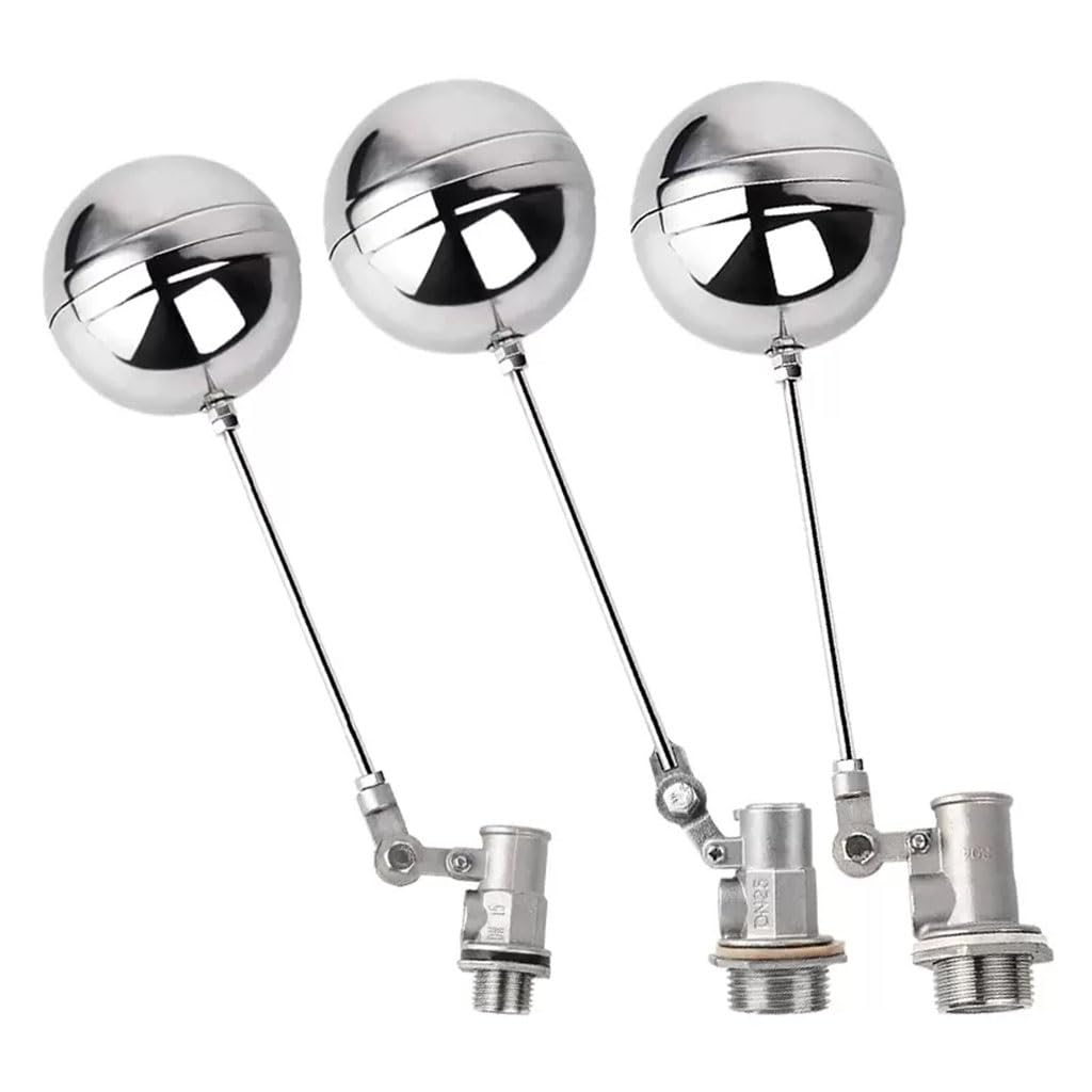 Stainless Steel Adjustable Floating Ball Valve - 1/2inch, 3/4inch, 1inch for Water Tank, Tower, and Pool(3/4inch)